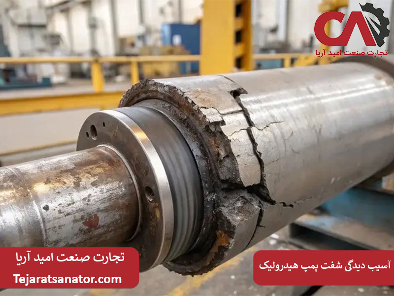 آسیب دیدگی شفت پمپ هیدرولیک